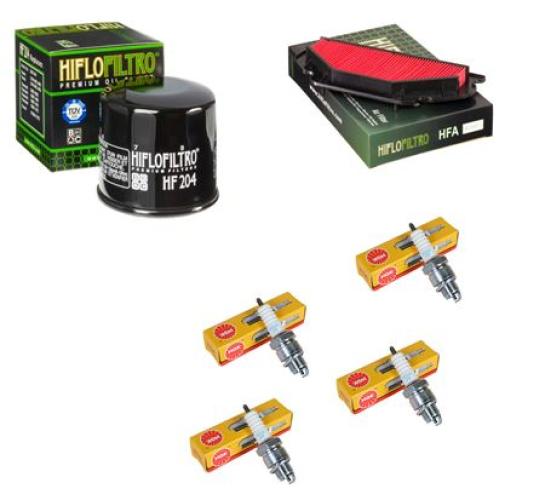 Wartungssatz lftilterset Zndkerze spark splug passt an Kawasaki Zx-6R 03-04