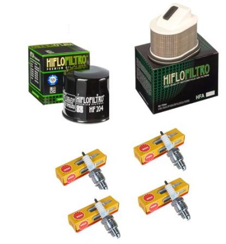 Wartungssatz �lfilterset Z�ndkerze spark splug passt an Kawasaki Z 750 04-14
