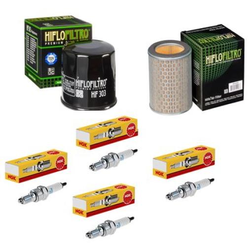 Wartungssatz lftilterset Zndkerzen spark splug passt an Honda Cb 600 F 98-02