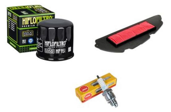 Wartungssatz lftilterset Zndkerze spark splug passt an Honda Sh 300 A i 07-20