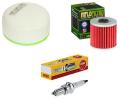 Wartungssatz lftilterset Zndkerze spark splug passt an Kawasaki Klx 650 93-01