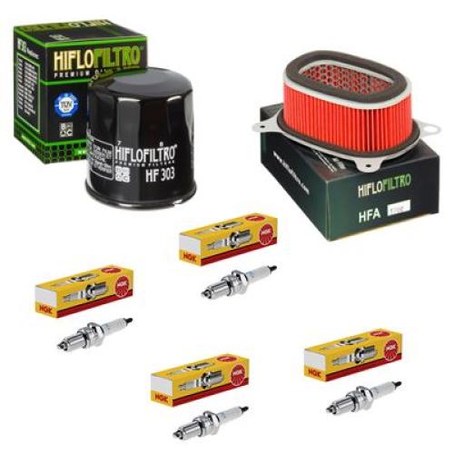 Wartungssatz lftilterset Zndkerzen spark splug passt an Honda Xrv 750 93-03