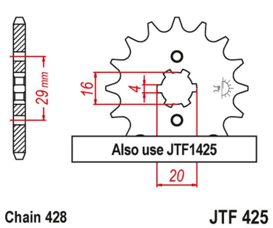 Ritzel 16 Zhne sprocket passt an Suzuki Rg 125 F Gamma 92-96 Fu 92-94