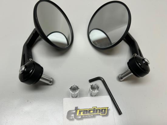 Lenkerendenspiegel Spiegelpaar mirror pair f�r Motorrad Moped universal