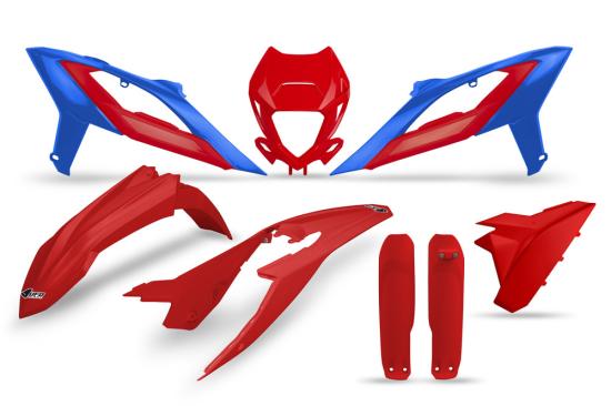 Verkleidungssatz Plastiksatz plastic kit passt an Beta Rr 250 300 450 2023 rot-blau