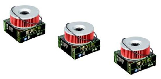 3x Hiflo HF146 lfilter oilfilter passt an Yamaha Vmx-12 86-95 Xs 750 1100 Xvz 