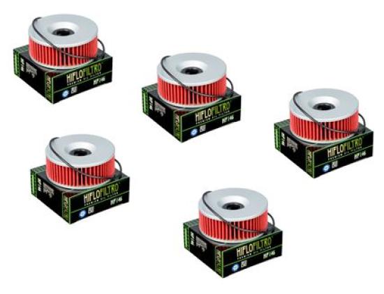 5x Hiflo HF146 lfilter oilfilter passt an Yamaha Vmx-12 86-95 Xs 750 1100 Xvz 