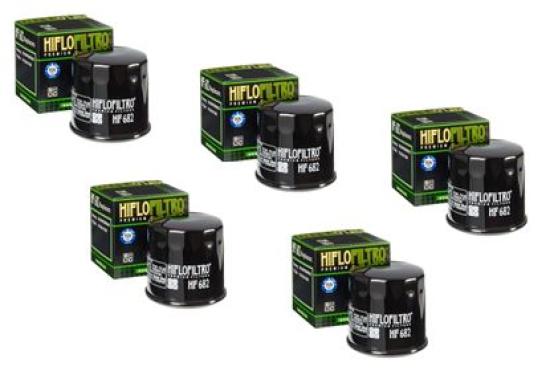 5x Hiflo HF682 lfilter oilfilter passt an Triton Reactor 450 R 08-16 Te G 520 F