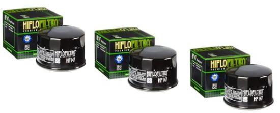 3x Hiflo HF147 lfilter oilfilter passt an Yamaha Fzs 600 98-03 Xp passt an Sym