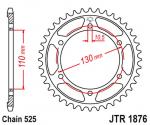 Kettenrad 45 Zhne sprocket passt an Suzuki Gsx-R 600 11-17 passt an Yamaha sw