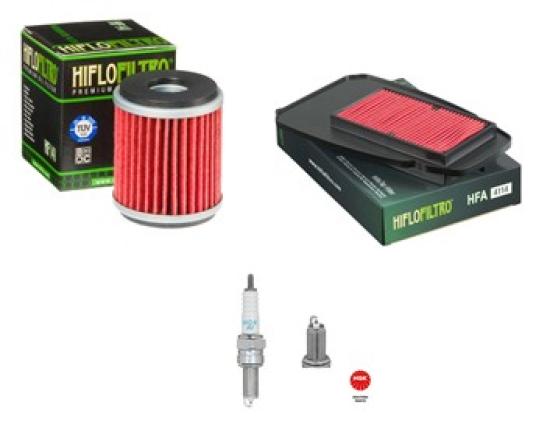 Wartungssatz lftilterset Zndkerze spark splug passt an Yamaha Mt 125 A 20-24