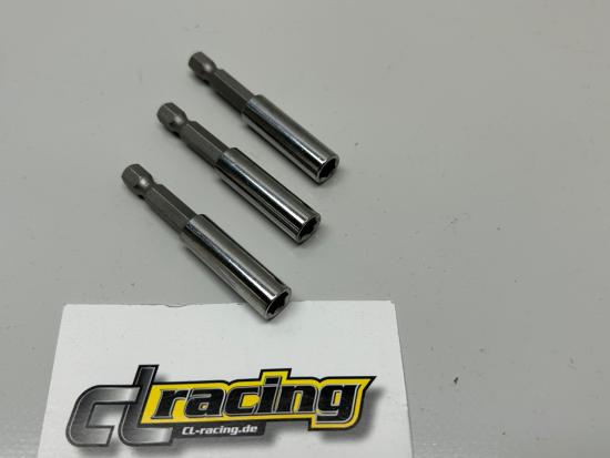 3x Biteinsatz Bit-Einsatz Bithalter Magnet Spannfutter Akkuschraube bit socket
