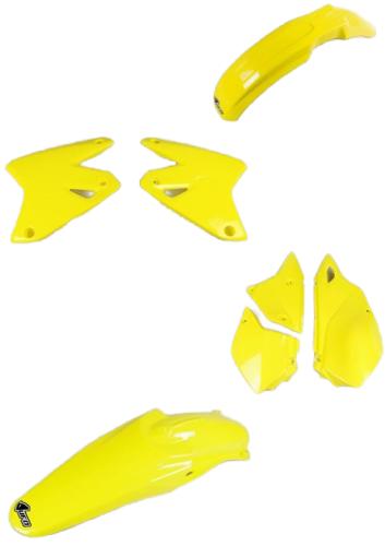 Verkleidungssatz Plastiksatz plastic kit passt an Suzuki Drz 400 E 00-08 gelb