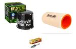 Wartungssatz �lfilterset Z�ndkerze spark splug passt an Yamaha Yfm 700 19-21