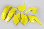 Verkleidungssatz Plastiksatz plastic kit passt an Suzuki Rmz 250 04-06 gelb-wei