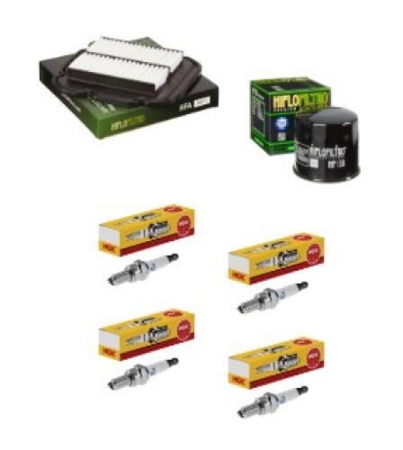 Wartungssatz �lfilterset Z�ndkerzen spark splug passt an Suzuki Dl 650 A 07-11