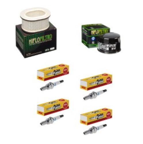 Wartungssatz lftilterset Zndkerzen spark splug passt an Yamaha Fzs 600 H 98-03