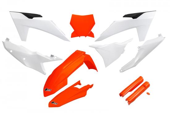 Verkleidungssatz Plastiksatz plastic kit fork passt an Ktm Sxf 250 450 23-25 o-w