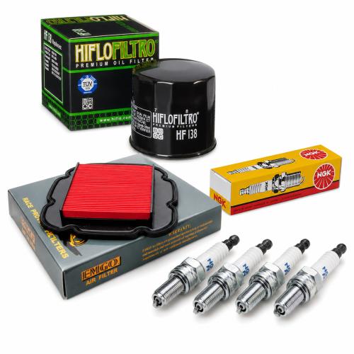 Wartungssatz �lfilterset Z�ndkerzen spark splug passt an Suzuki Dl 650 Au 07-11