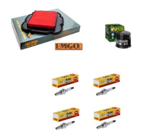 Wartungssatz lftilterset Zndkerzen spark splug passt an Suzuki Dl 650 Au 07-11