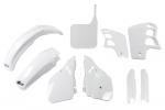 Verkleidungssatz Plastiksatz plastic kit passt an Honda Cr 500 R 89-90 wei