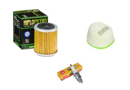 Wartungssatz �lftilterset Z�ndkerze spark splug passt an Yamaha Wrf 400 98-02