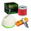 Wartungssatz �lfilterset Z�ndkerze spark splug passt an Suzuki Drz 400 S Smu E
