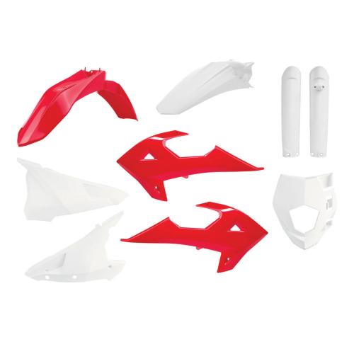 Verkleidungssatz Plastiksatz plastic kit passt an Rieju Mr 250 300 21-26 rot-w