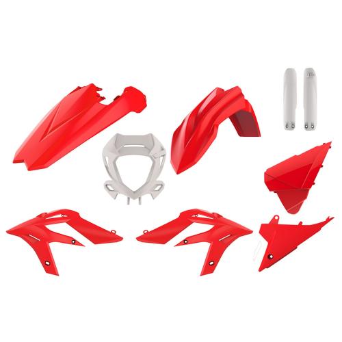 Verkleidungssatz Plastiksatz plastic kit passt an Beta X-Trainer 250 300 rot-w