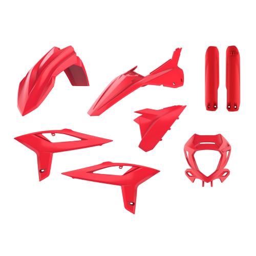 Verkleidungssatz Plastiksatz plastic kit passt an Beta Rr 300 350 390 480 rot