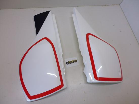 Seitendeckel Verkleidung side panels passt an Yamaha Tt 600 84-92 2. Wahl w-rot