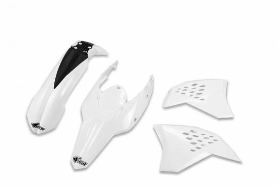 Verkleidungssatz Plastiksatz plastic kit passt an Ktm Exc 125 250 Exc-f 450 wei�
