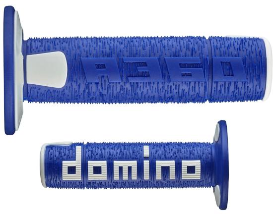 Domino Griffgummis Lenkergriffe Nut rubber grip Enduro Mx Quad Motocross blau-gr