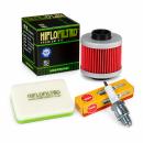 Wartungssatz �lfilterset Z�ndkerze spark splug passt an Aprilia Scarabeo 125