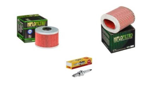 Wartungssatz �lfilterset Z�ndkerze spark splug passt an Honda Gb Tt Xbr 500 S