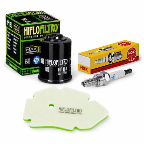 Wartungssatz �lfilterset Z�ndkerze spark splug passt an Piaggio X9 125 00-03