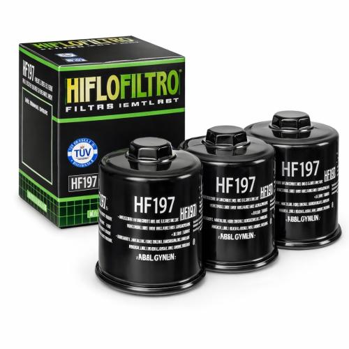 3x Hiflo HF197 �lfilter oilfilter passt an  Aeon Cobra 350 09-15 Gd 250 Gv T-Rex