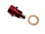 �lablassschraube mit Magnet M14x1.5 oil magneto plug passt an Bmw  C C1 F K rot