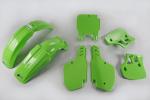 Verkleidungssatz Plastiksatz plastic kit passt an Kawasaki Kx 250 500 1989 gr�n
